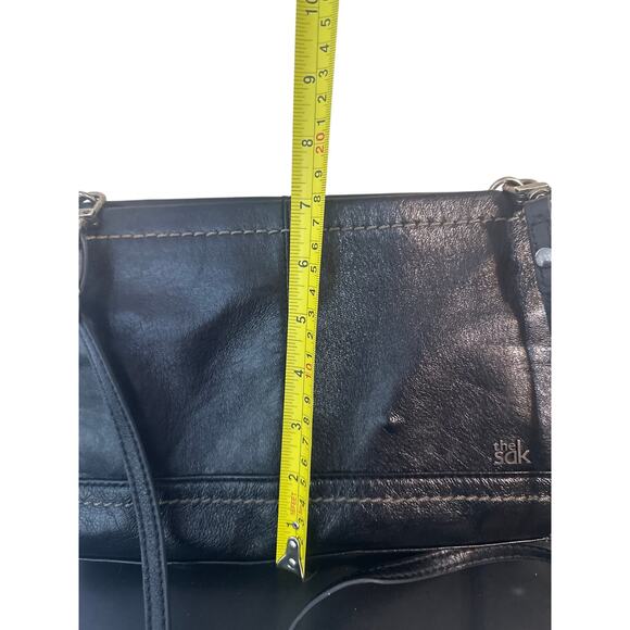The Sak Iris Womens Black Leather Crossbody Purse Small Shoulder Bag Handbagn c2 - Picture 4 of 6